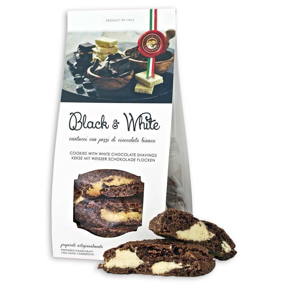 SAPORI DEL LAGO NERO CANTUCCI Black & White sausainiai 200g