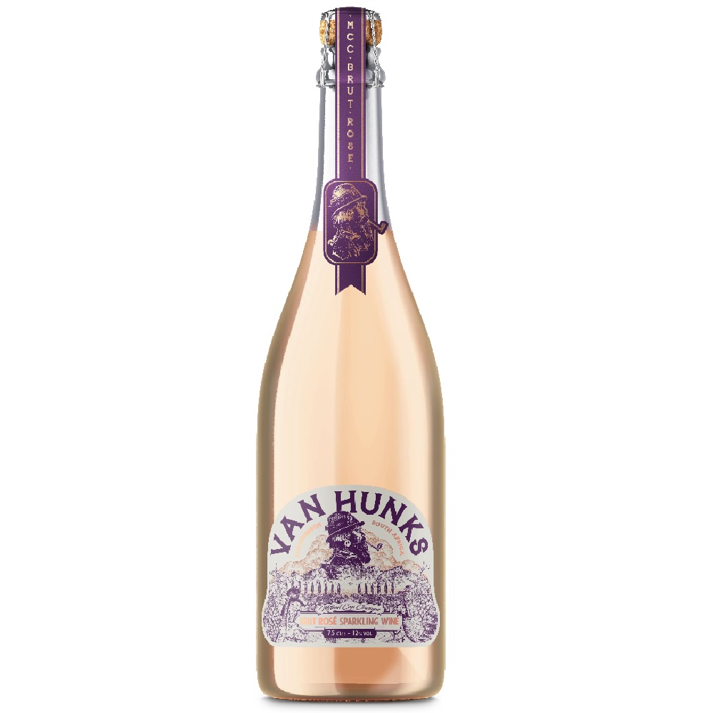 VAN HUNKS Cap Classique Brut Rose Sparkling Wine 0,75l