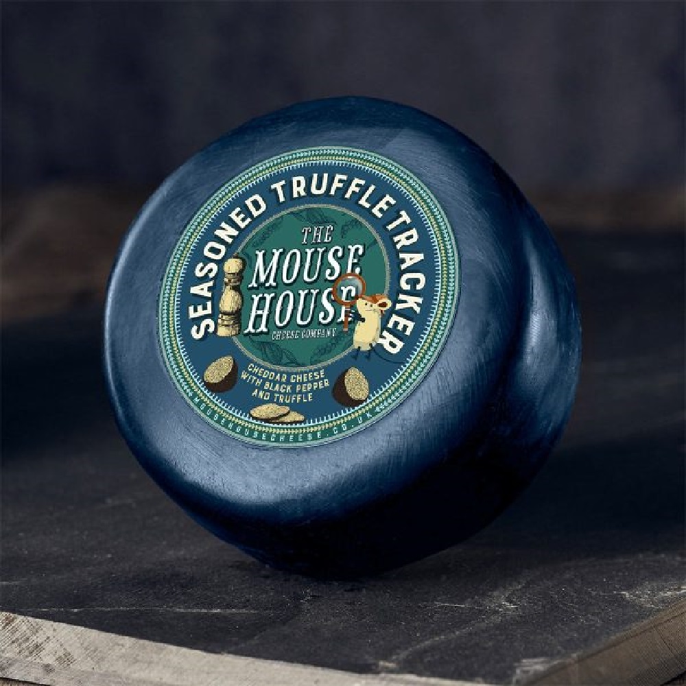 MOUSE HOUSE Black Pepper & Truffle čederis su pipirais ir trumais 200g